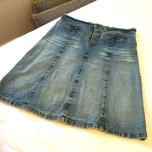 EUC Arden B Jean Skirt